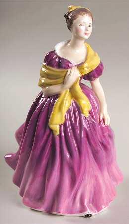 Royal Doulton Figurine Adrienne-Red Dress - No Box 629
