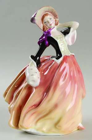 Royal Doulton Figurine Autumn Breezes--Orange/Black - Boxed