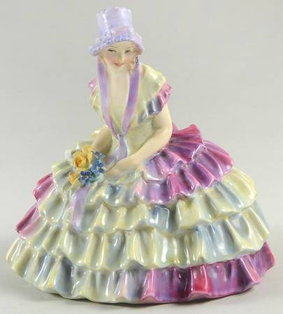Royal Doulton Figurine Chloe-Yellow And Purple - No Box