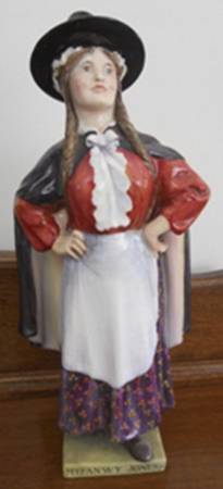 Royal Doulton Figurine Myfanwy Jones-Red,Black,Purple - With Box Bx1190