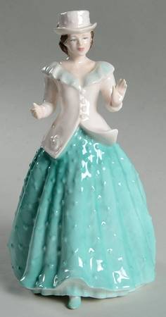 Royal Doulton Figurine Holly-Green And Pink - With Box