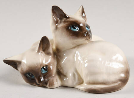 Animals Siamese Kittens - With Box Bx1036