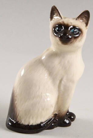 Animals Siamese-Seated Head Turned Back - With Box Bx1041