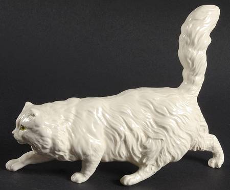 Animals White Persian Walking - Nb1030, No Box
