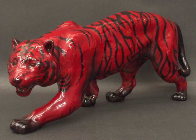 Flambe Tiger Stalking - Extra Large - Boxed