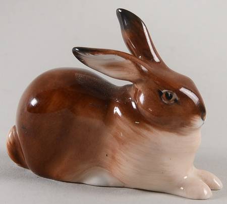 Animals Hare Crouching-Style Two - With Box Bx982