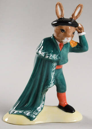 Bunnykins Figurines Matador- Green Coat - No Box by Royal Doulton