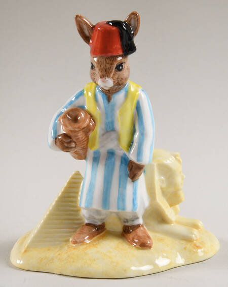 Bunnykins Figurines Egyptian - With Box by Royal Doulton