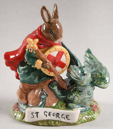 Bunnykins Figurines Saint George - No Box by Royal Doulton