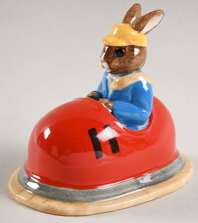 Bunnykins Figurines Dodgem - With Box by Royal Doulton