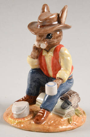 Bunnykins Figurines Waltzing Matilda - With Box by Royal Doulton