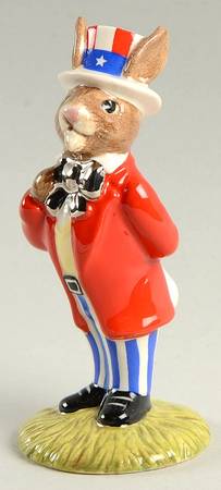 Bunnykins Figurines Uncle Sam-Var.2 - Boxed by Royal Doulton