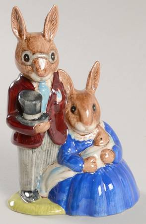 Bunnykins Figurines Family Photograph - Boxed by Royal Doulton