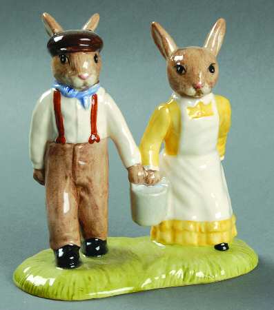 Bunnykins Figurines Jack & Jill Bunnykins - No Box
