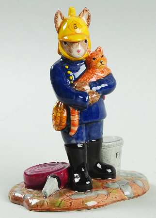 Bunnykins Figurines Fireman Bunny - No Box