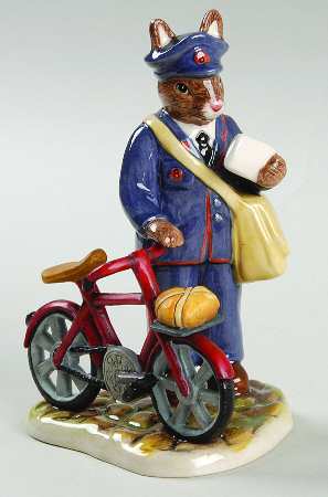 Bunnykins Figurines Postman Bunny - No Box