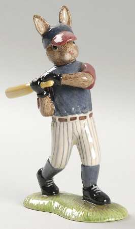Bunnykins Figurines Baseball Player - Boxed