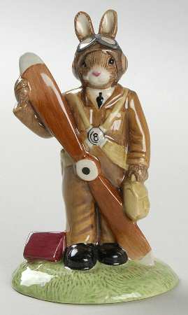 Bunnykins Figurines Pilot-Wwii - No Box