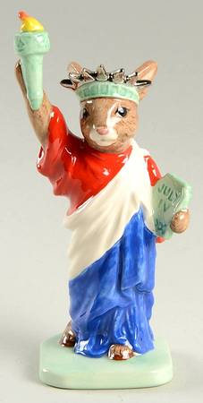 Bunnykins Figurines Statue Of Liberty  - Boxed