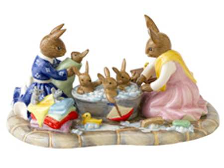 Bunnykins Figurines Bathtime Tableau 2011 - Boxed
