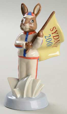 Bunnykins Figurines England Athlete - Boxed by Royal Doulton
