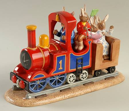 Bunnykins Figurines All Aboard Tableau 2012 - Boxed