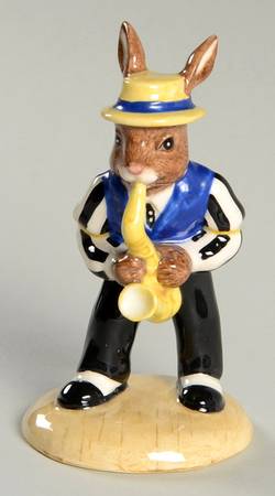 Bunnykins Figurines Saxophone Player - With Box