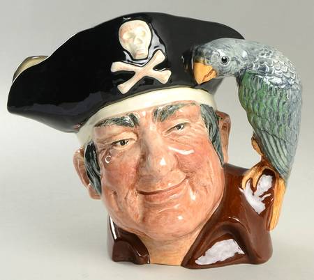 Character Jug Long John Silver-Large - No Box
