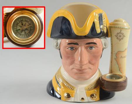 Character Jug Captain James Cook-Large - With Box