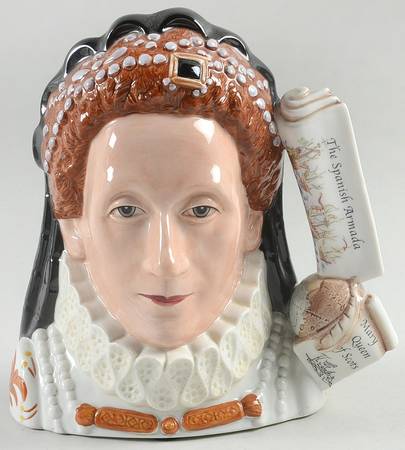 Character Jug Queen Elizabeth I-Large - With Box Bx1022
