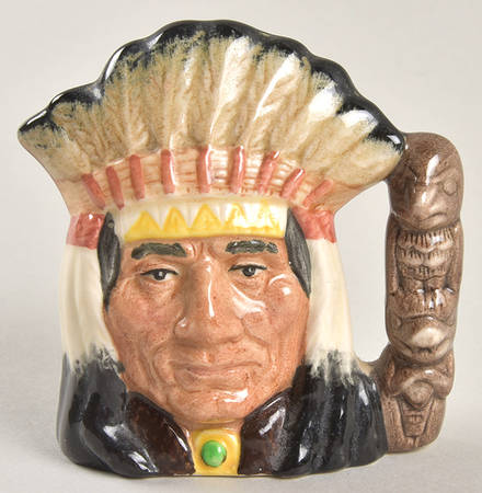 Character Jug North American Indian-Miniature - No Box