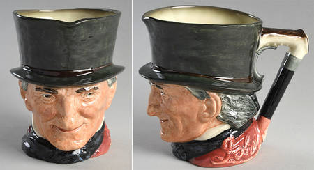 Character Jug John Peel-Large Black & Grey - No Box