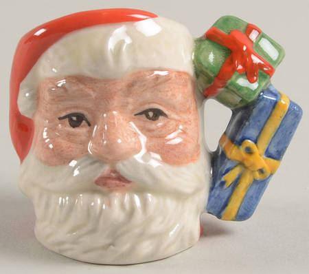 Character Jug Santa Claus-Tiny /  Gift Handle - Boxed