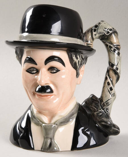 Character Jug Charlie Chaplin-Mid Size - Without Box Nb667