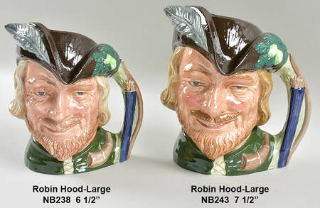 Character Jug Robin Hood-Large Feather In Front - Boxed