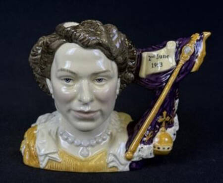 Character Jug Queen Elizabeth Ii Coronation - With Box Bx1145