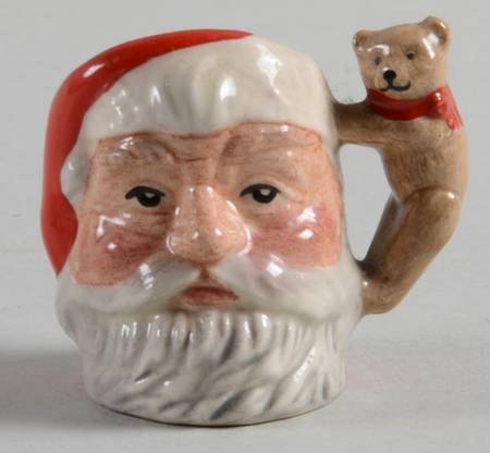 Character Jug Santa Claus-Tiny/Teddy Bear Handle - With Box