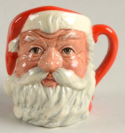 Character Jug Santa Claus-Style 2/Red Handle - No Box