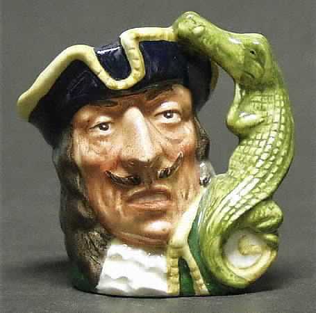 Character Jug Capt Hook-Miniature/Var 1 - Nb784, No Box