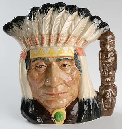 Character Jug North American Indian-Large - No Box