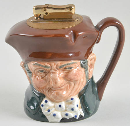Character Jug-Cigarette Lighter Old Charley-Table Lighter - No Box