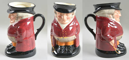 Character Toby Jug Huntsman-Large Maroon Coat Orange Pant - No Box