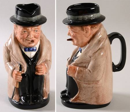 Character Toby Jug Winston Churchill-Medium - Boxed