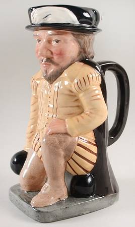 Character Toby Jug Sir Francis Drake-Large - No Box