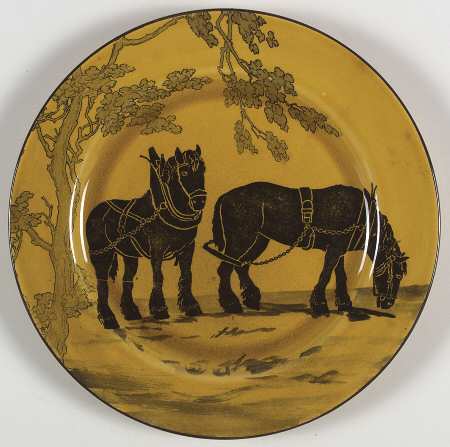 Royal Doulton Plate Working Draft Horses - No Box