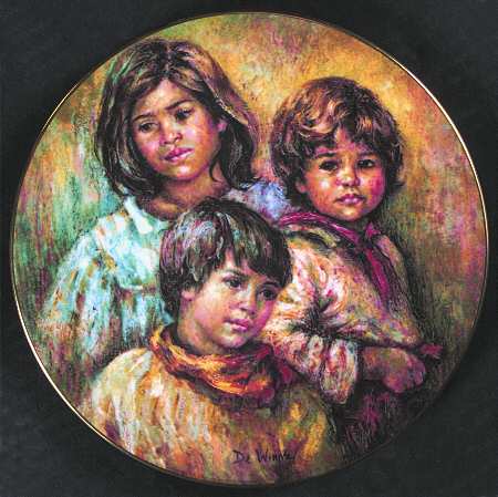 All God's Children Village Children - Boxed