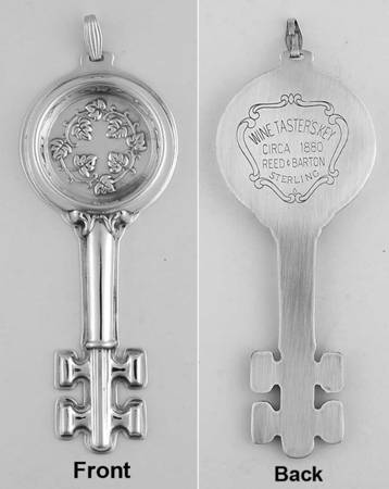Sterling Medallions and Whistles Wine Taster's Key - Only - No Box