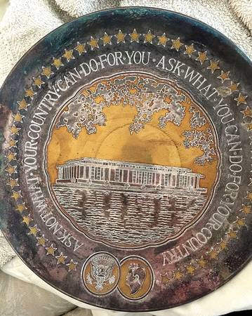 Reed & Barton Plate John F Kennedy Center - Boxed