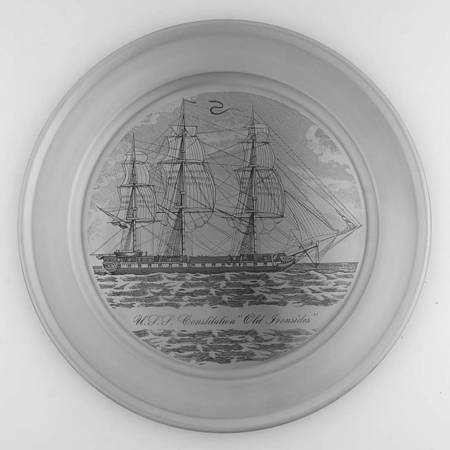 Reed & Barton Plate Uss Constitution - Boxed