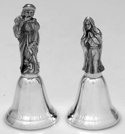 Nativity-Bells Mother Mary & Nobleman - Boxed